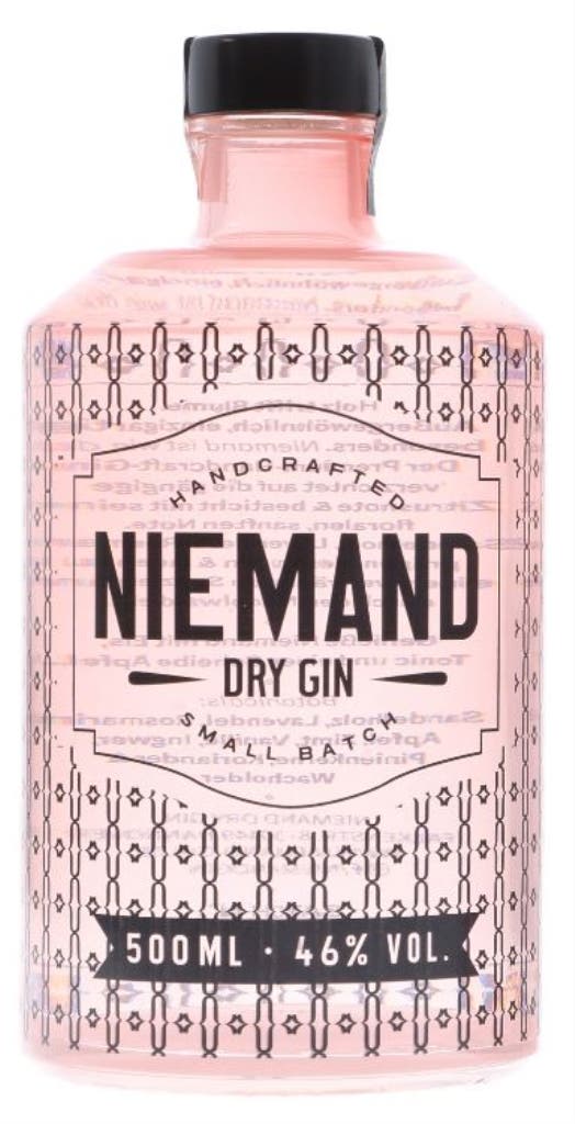Niemand Small Batch Dry Gin 50cl