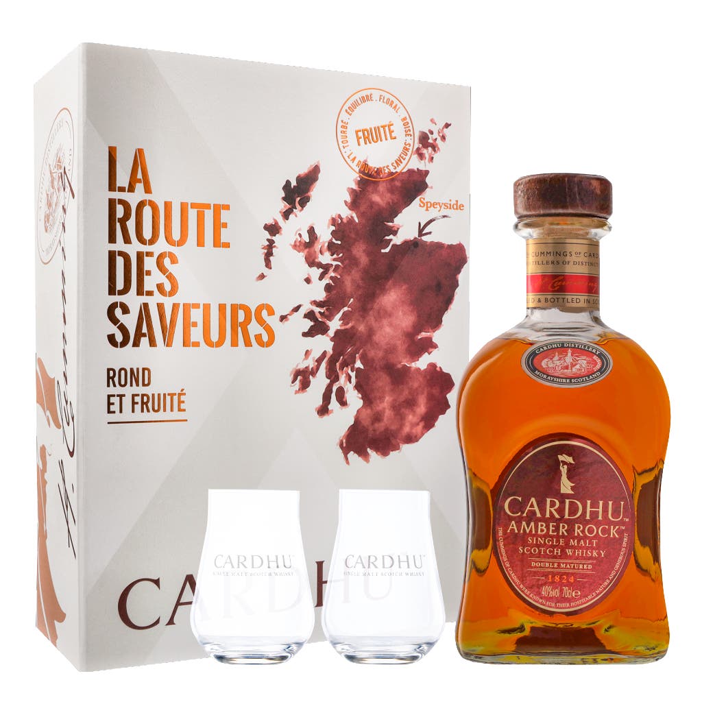 Cardhu Amber Rock + 2 glasses 70cl