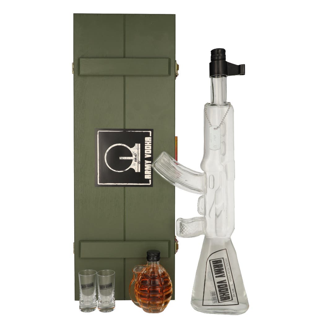 Army Ak-47 Kalashnikov + grenade + glasses 1,2ltr