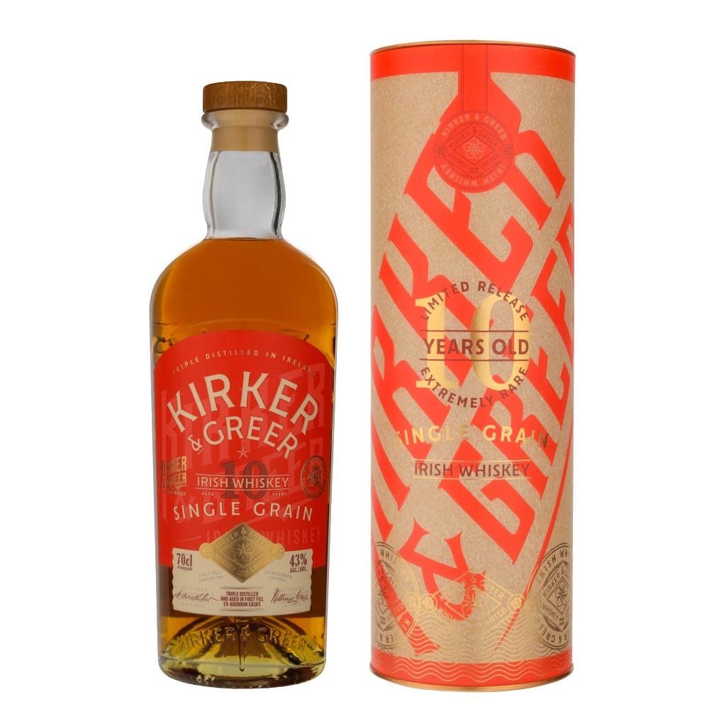Kirker & Greer Shamrock 10 Years Single Grain + GB 70cl