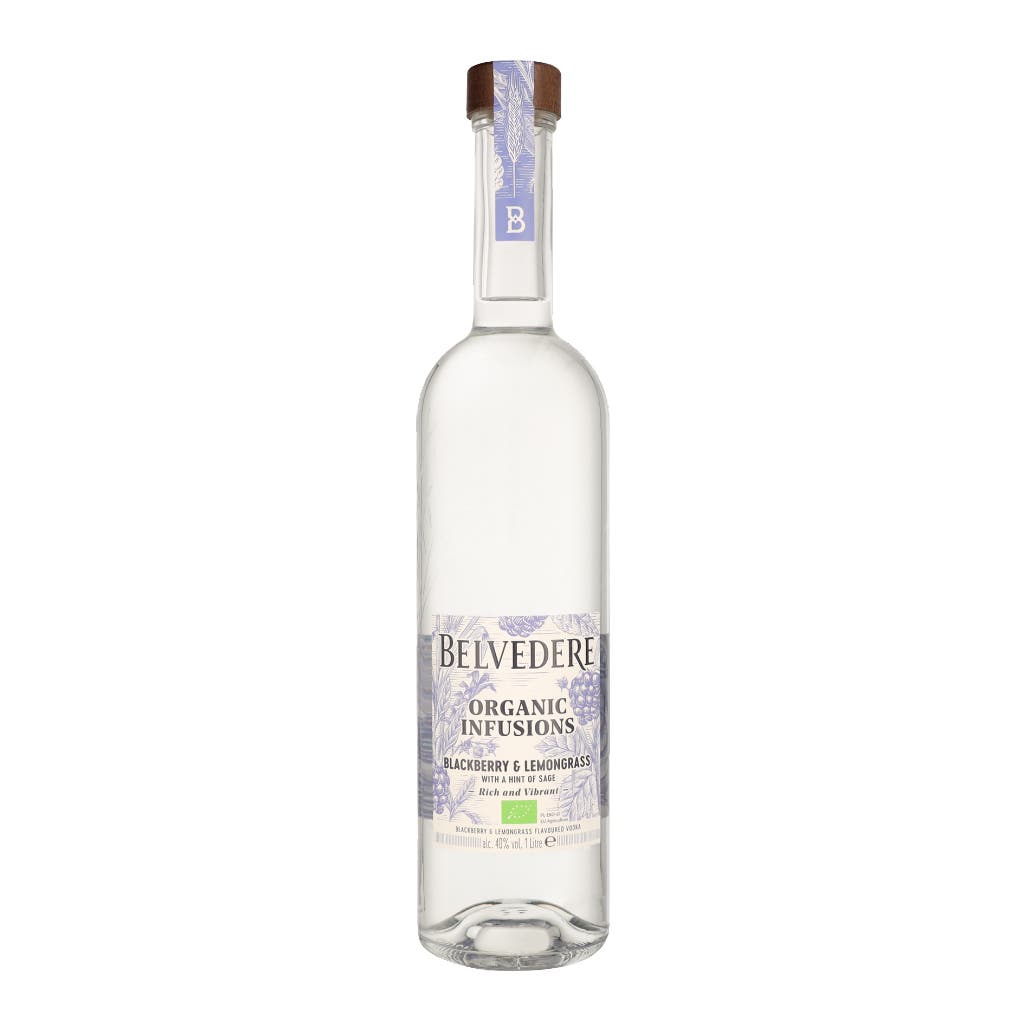 Belvedere Organic Blackberry & Lemongras 1ltr