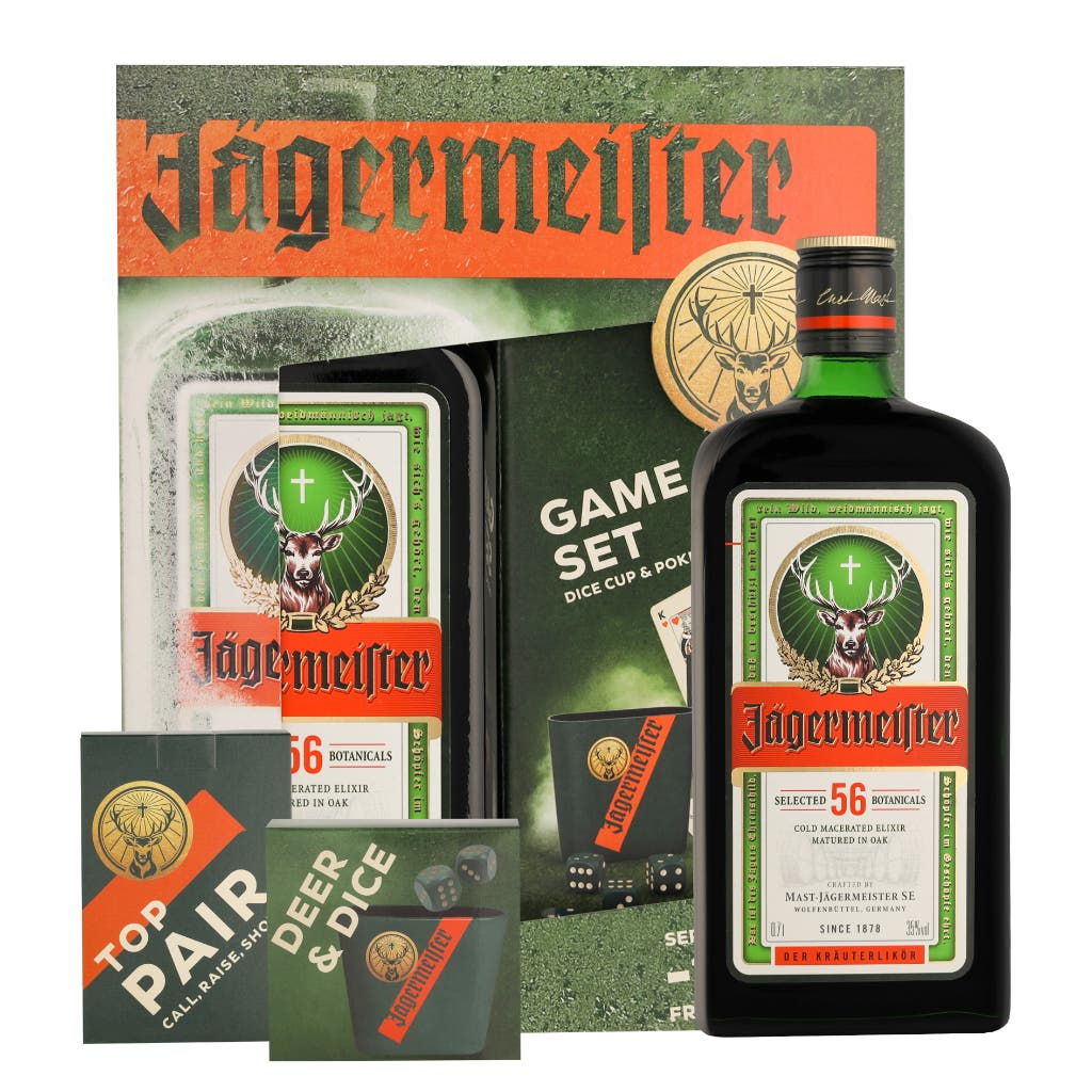 Jagermeister + Gameset 70cl - Topdrinks