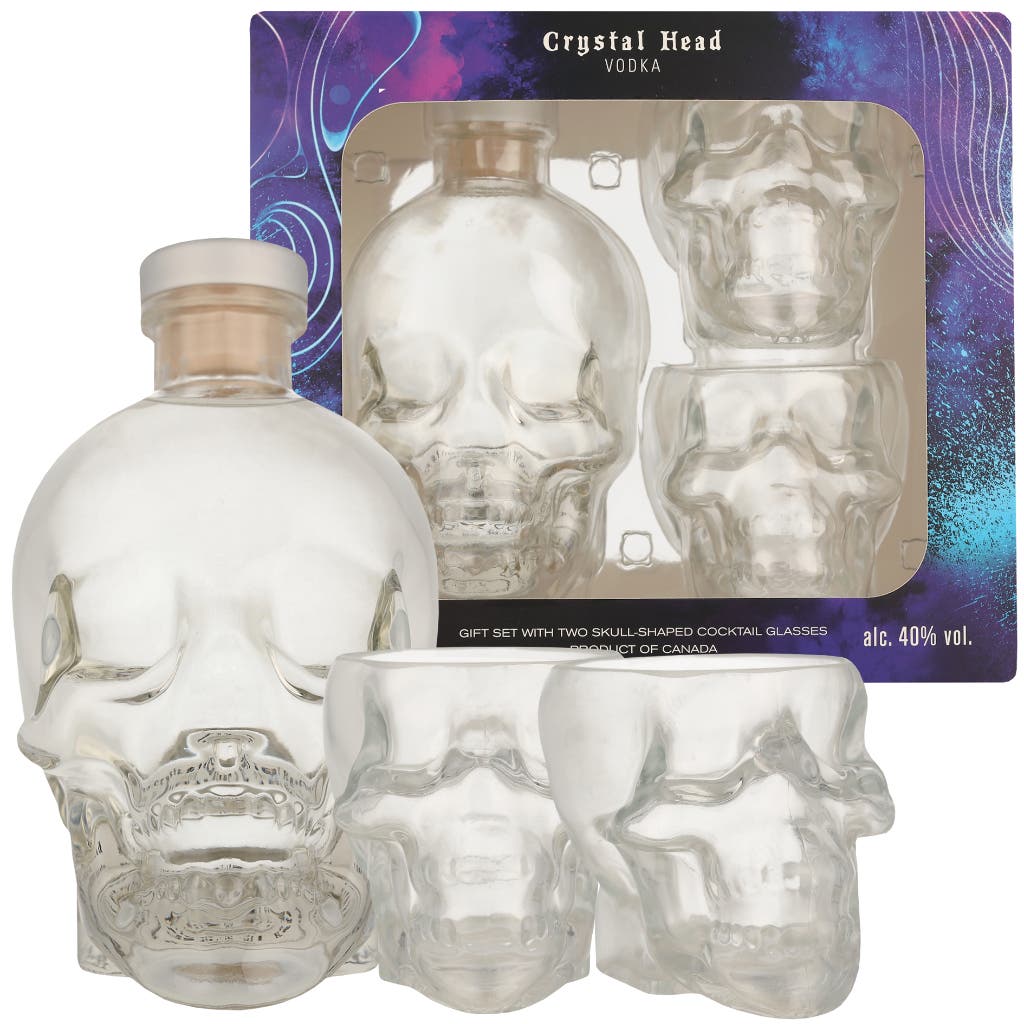 Crystal Head + 2 Glasses 70cl